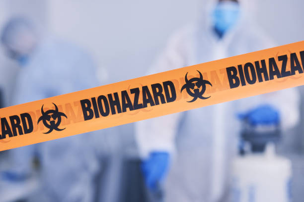 Professional Biohazard Cleanup technician working in Roseville, MI